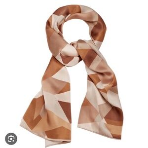 Anna Lou Of London Jennie Edwards Satin Silk Scarf NEW